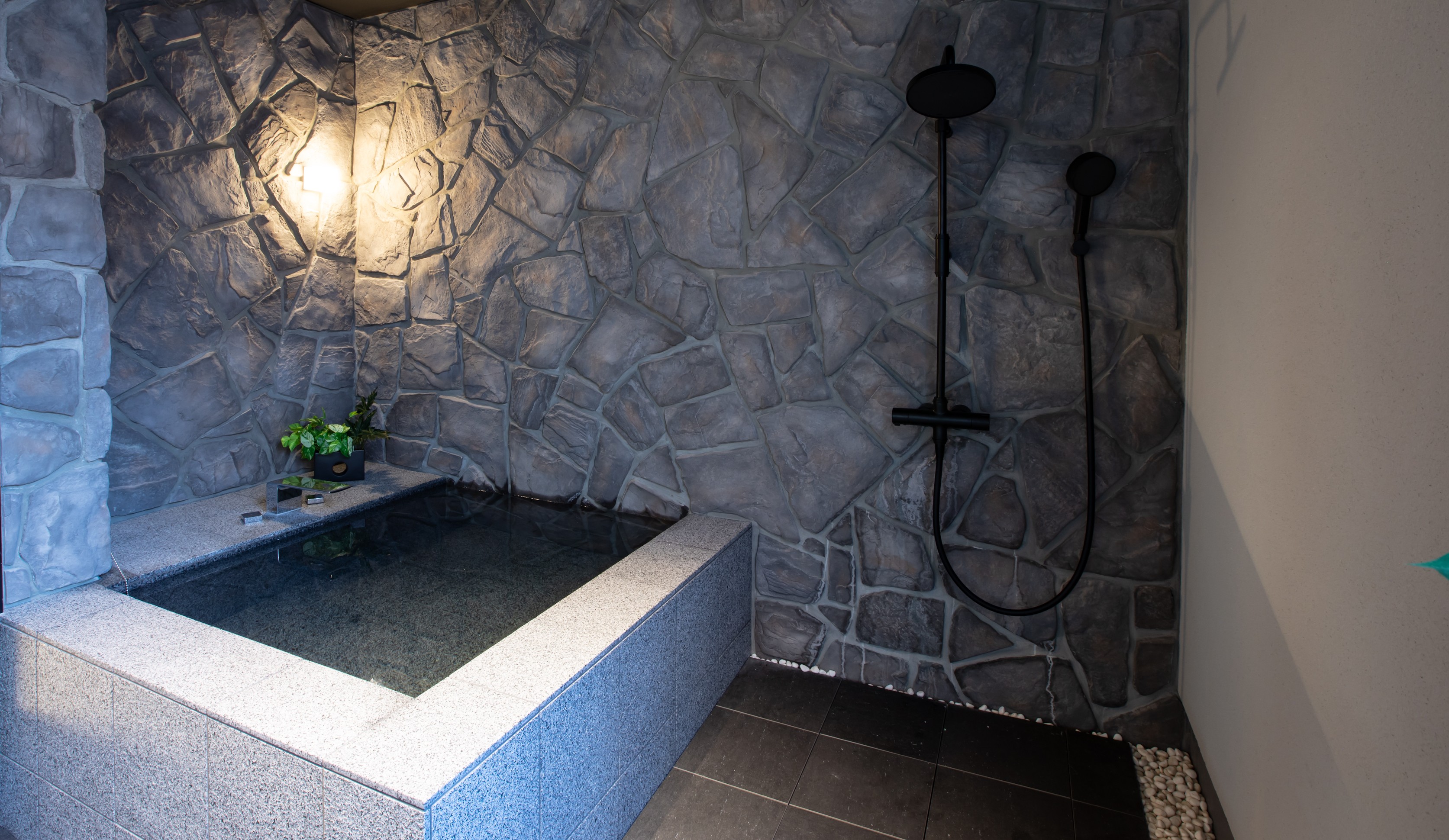 Open-air private bath in Sapporo Hokkaido
