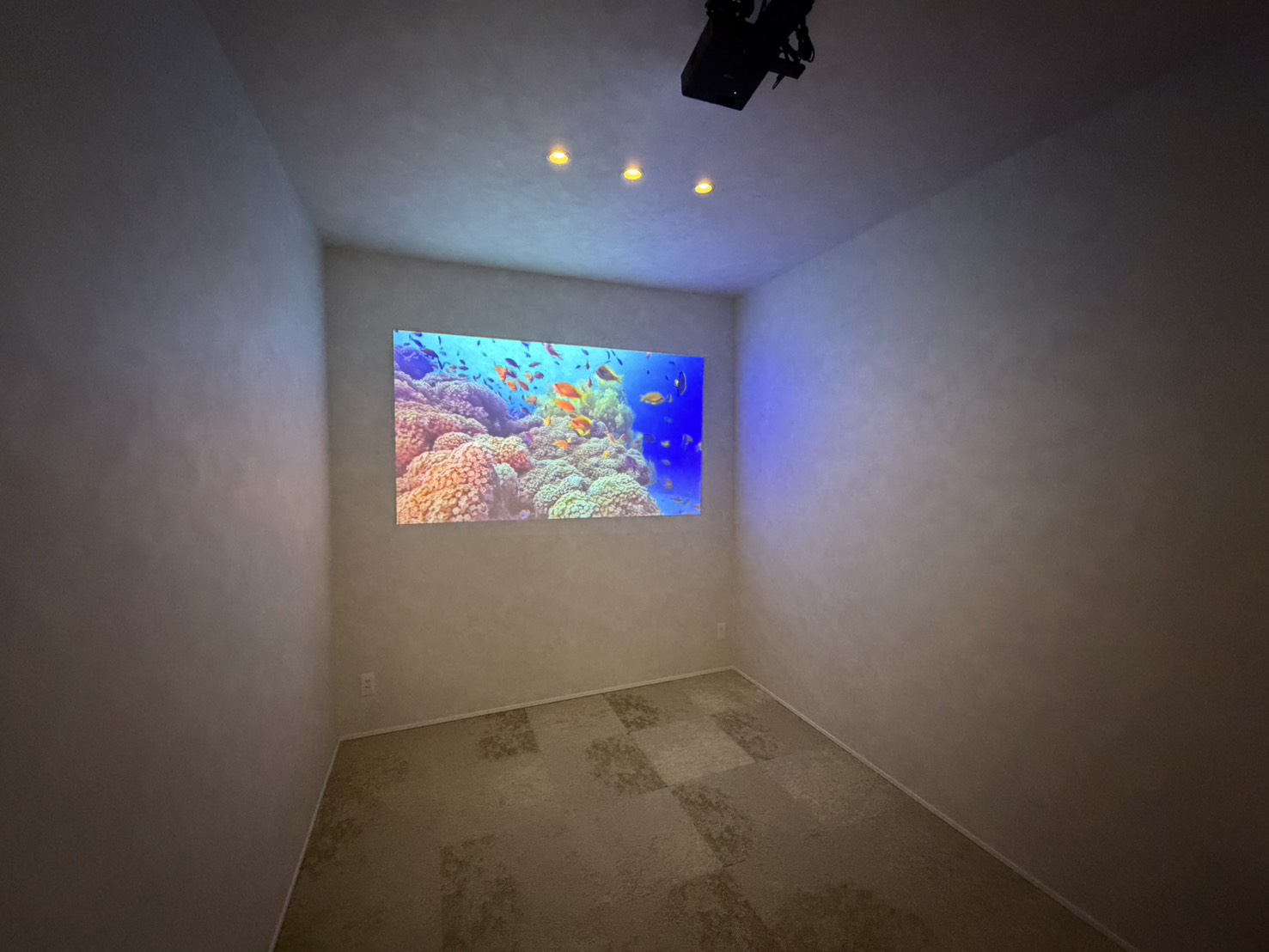 Private cinema room in Sapporo luxury rental